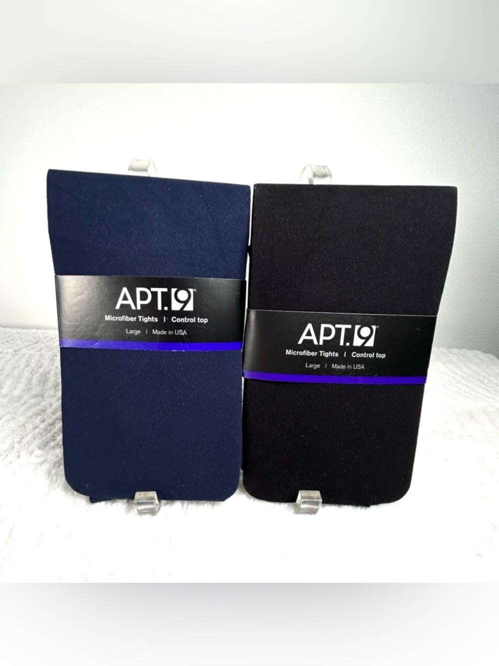 Apt 9 Tights Bundle Microfiber Control Top Set Of Two Large NEW